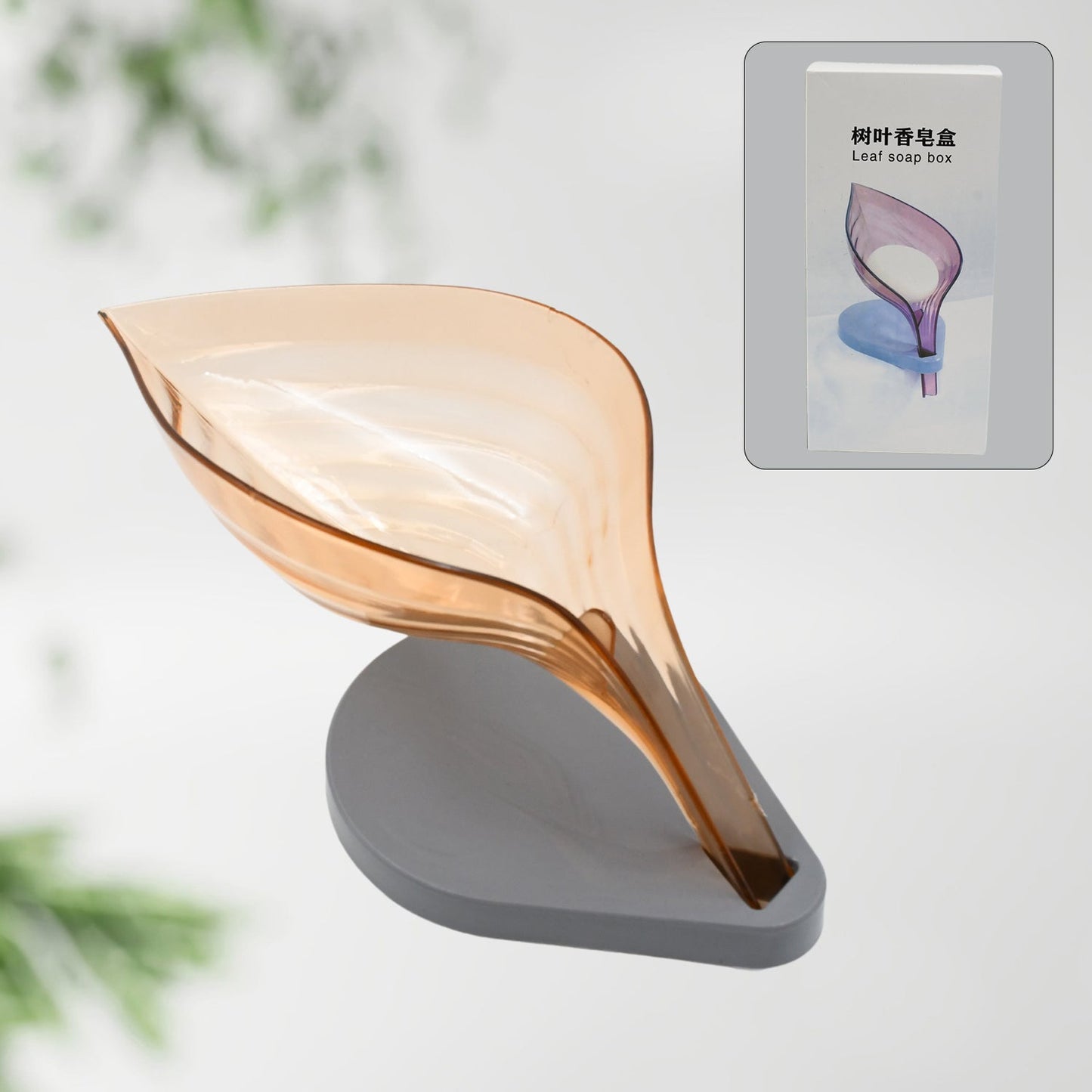 Plastic Leaf Shape Soap Holder