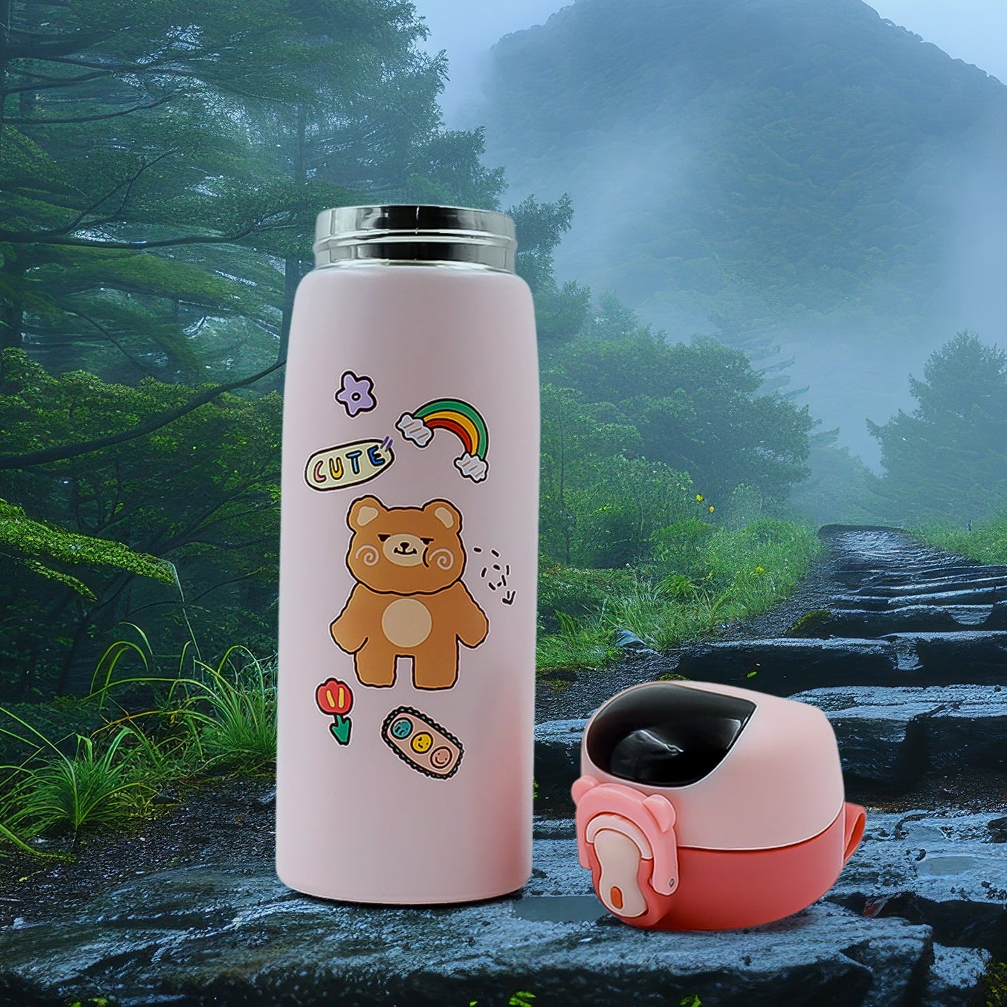 Smart Vacuum Insulated Water Bottle with LED Temperature Display