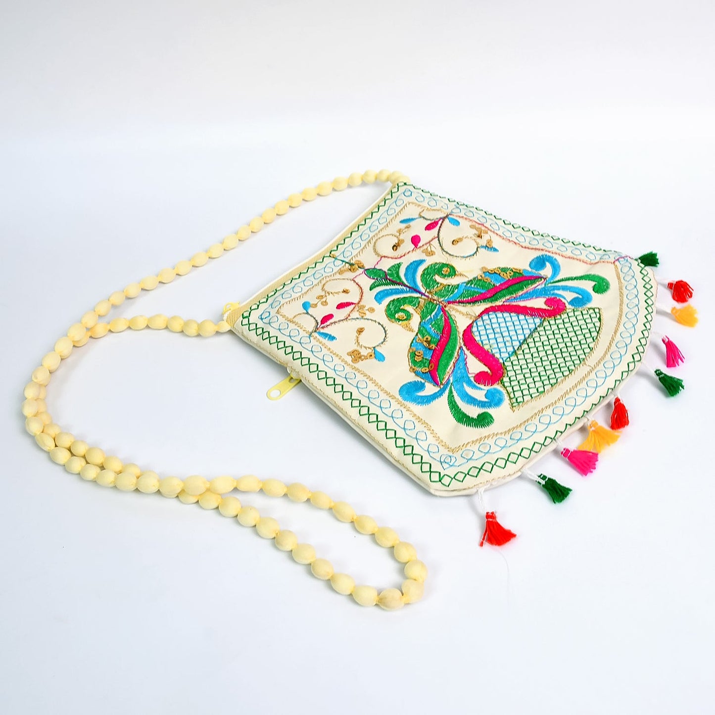 Handcrafted Cotton Embroidered Shoulder Bag / Purse for Girls & women