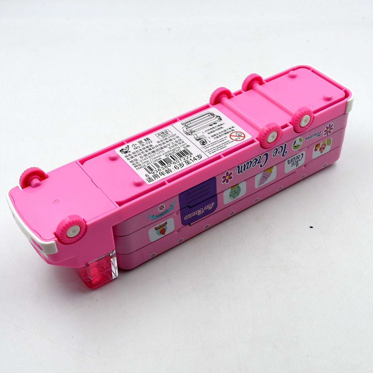 Double Decker Magic Truck Compass Pencil Case