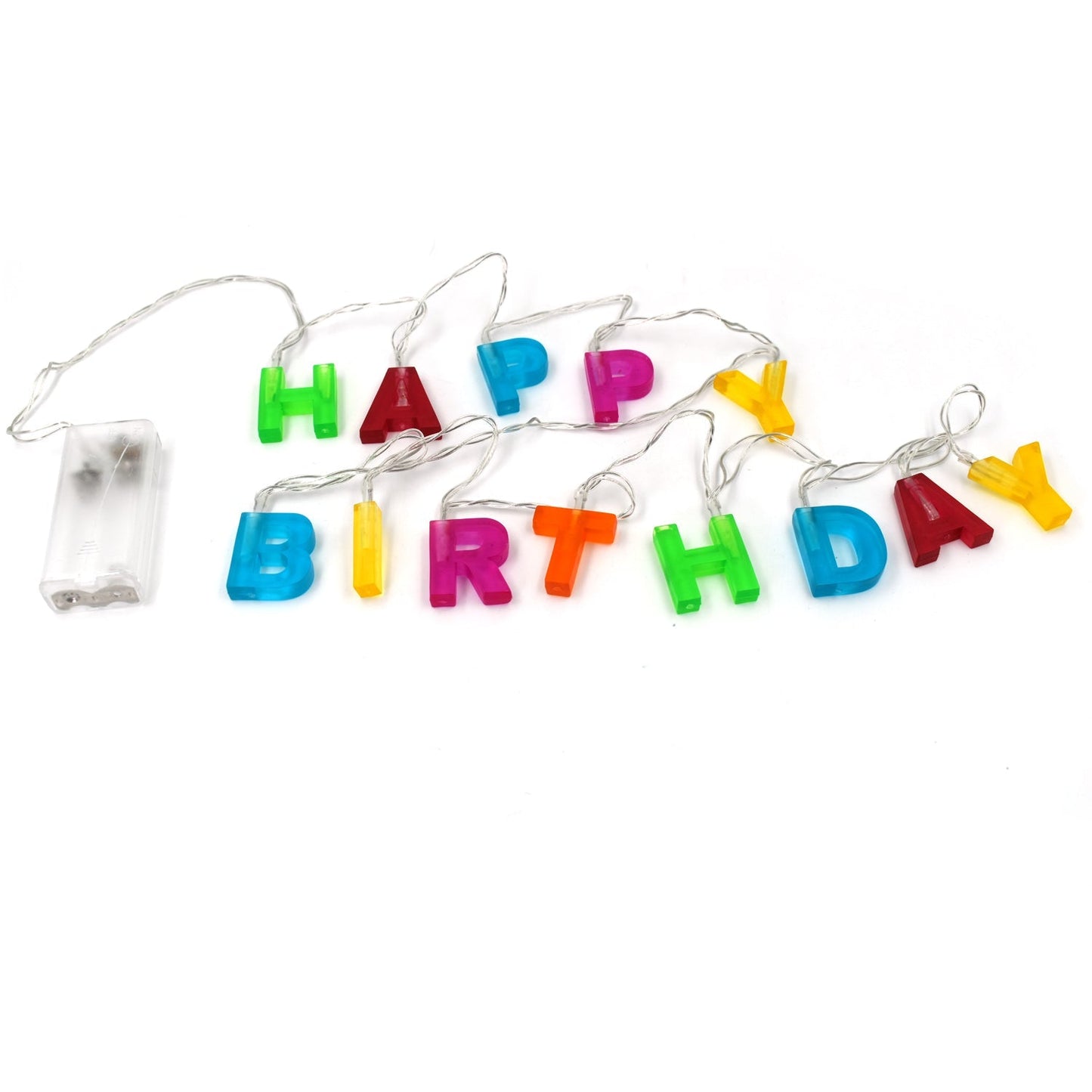 Decoratives Plastic Happy Birthday 13 LED Letter