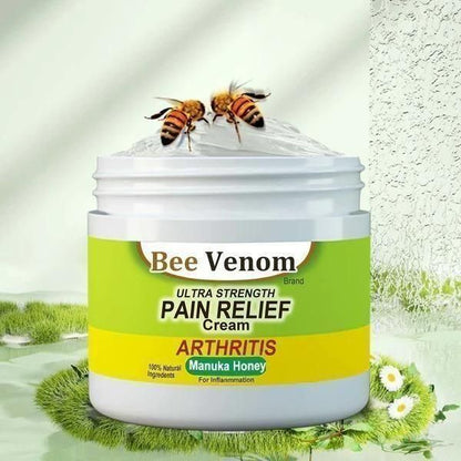 🐝 Bee Venom Relief Cream - (Buy 1 Get 2 Free🔥) ⭐⭐⭐⭐⭐ Highly Rated Pain Solution! Feel the Difference!