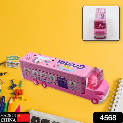 Double Decker Magic Truck Compass Pencil Case